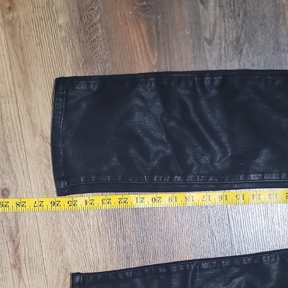 Good American Black Coated Denim Jeans - Picture 4 of 8